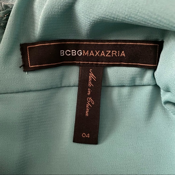 BCBG Ruched Sides Bow Dress in Blue Surf - Picture 7 of 10